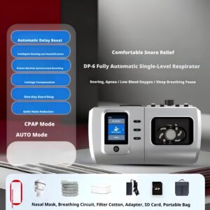 anti snoring and sleep apnea machine, medical grade home use cpap single level non invasive positive airway pressure sleep apnea machine