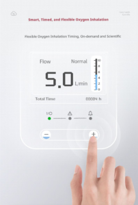 medical grade home oxygen concentrator, 5l oxygen inhaler, smart oxygen breathing machine for the elderly and pregnant women