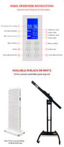 dual wave 3000w physiotherapy led infrared lamp