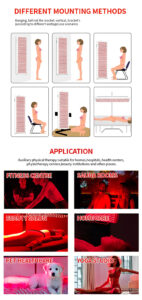 dual wave 3000w physiotherapy led infrared lamp